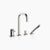 Dornbracht 27632404 Coya Deck-Mounted Tub Mixer, With Hand Shower Set For Deck-Mounted Tub Installation