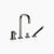 Dornbracht 27632404 Coya Deck-Mounted Tub Mixer, With Hand Shower Set For Deck-Mounted Tub Installation