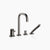Dornbracht 27632404 Coya Deck-Mounted Tub Mixer, With Hand Shower Set For Deck-Mounted Tub Installation