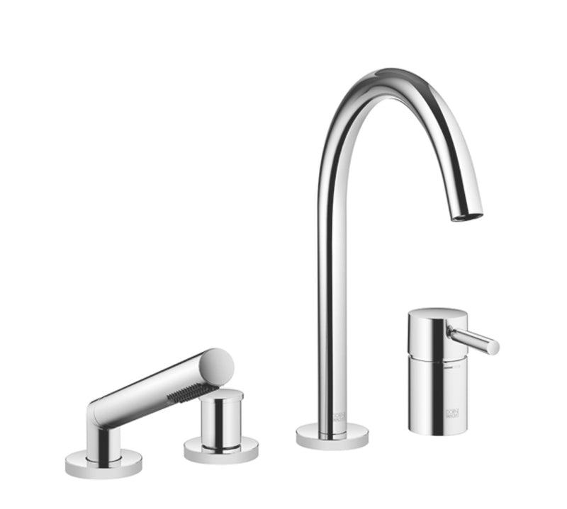 Dornbracht 27632661 Meta Deck-Mounted Tub Mixer, With Hand Shower Set For Deck-Mounted Tub Installation - Parent