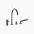 Dornbracht 27632661 Meta Deck-Mounted Tub Mixer, With Hand Shower Set For Deck-Mounted Tub Installation