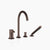 Dornbracht 27632809 Vaia Deck-Mounted Tub Mixer, With Hand Shower Set For Deck-Mounted Tub Installation