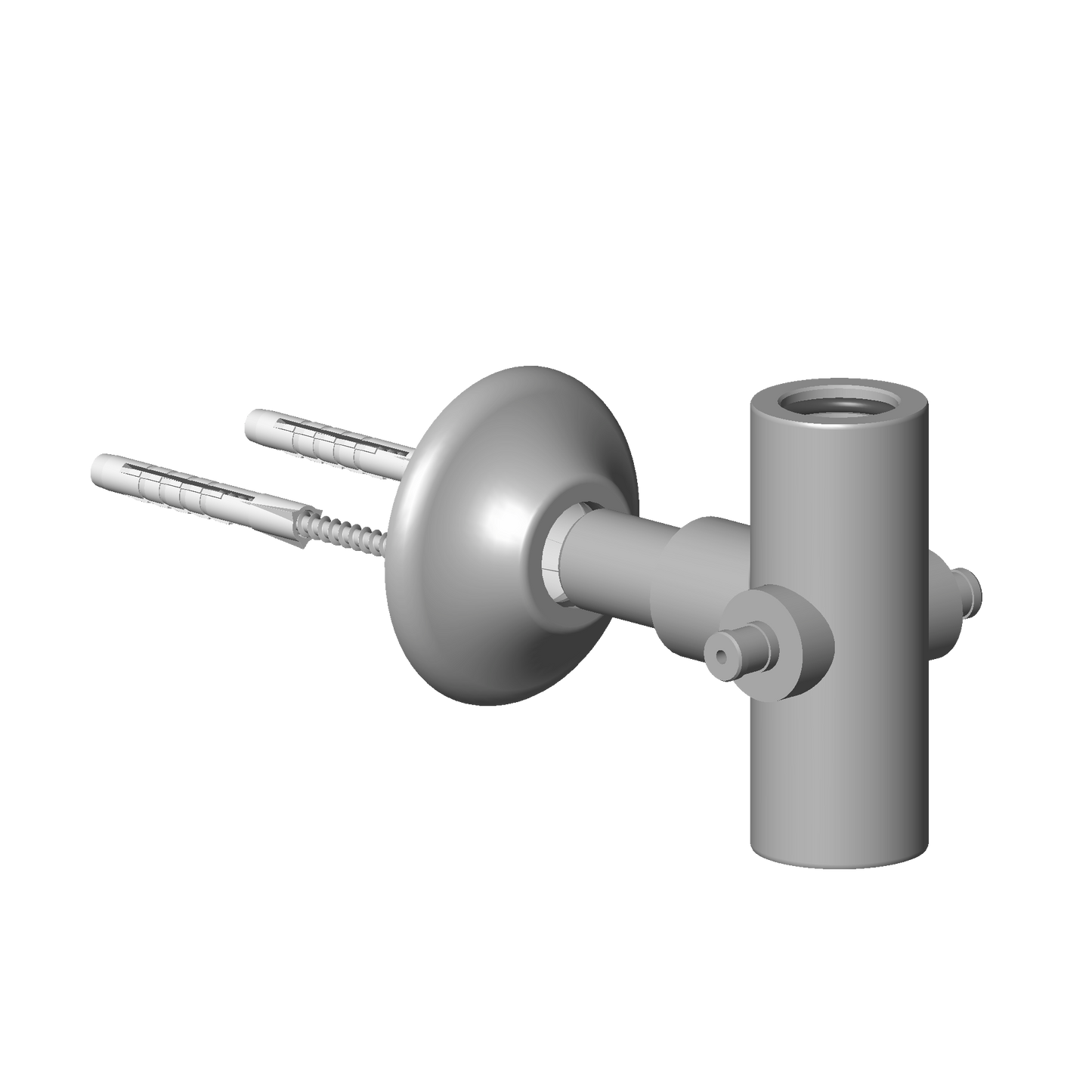 Dornbracht 90171103400-00 Holder For Shower Vertical Assembly T-Piece 70 X 80 X 81 Mm - Chrome