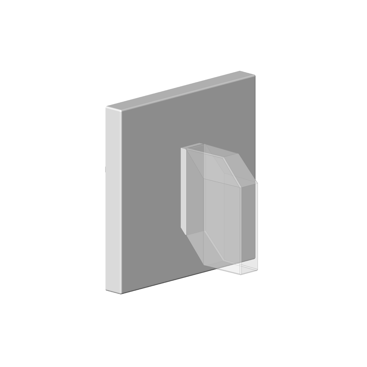 Dornbracht 90207006295 Handle For 2- / 3-Way Diverter Rectangular, Transparent