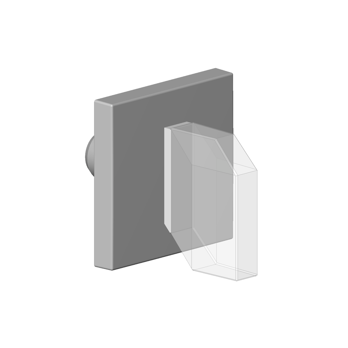 Dornbracht 90207006296 Handle For Wall Valve Rectangular, Transparent