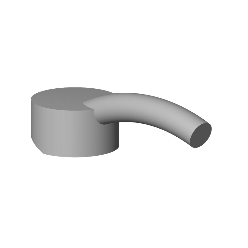 Dornbracht 90208704000-00 Handle Lever 50 X 41 X 129 Mm - Chrome