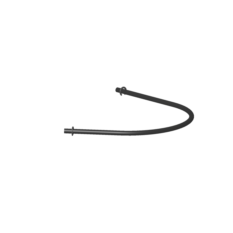 Dornbracht 9030030630090 Tube With Retaining Rings Ø 6 X 1 X 1000 Mm