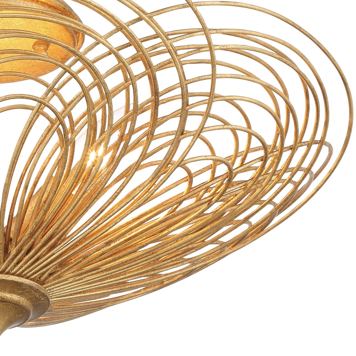 Crystorama DOR-B7703-RG Doral 3 Light Ceiling Mount - Renaissance Gold