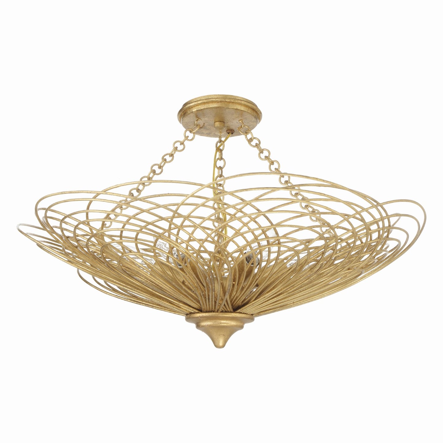 Crystorama DOR-B7706_CEILING Doral 6 Light Semi Flush Mount