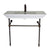 Barclay 963WH Opulence Console 39 - 1/2 Rectangle Bowl 1 - Hole