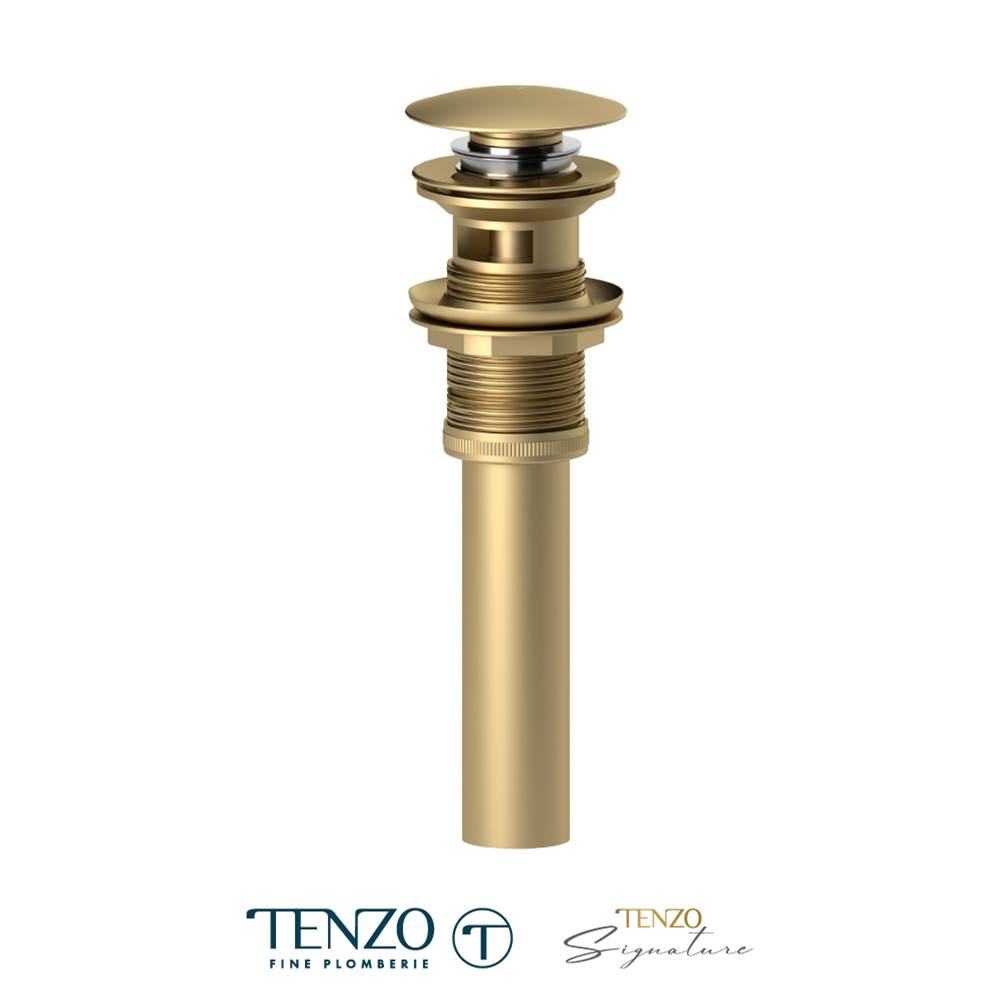 Tenzo DR-OF-01 Push Pop-Up Drain With Oveflow Round