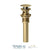 Tenzo DR-OF-01 Push Pop-Up Drain With Oveflow Round