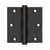 Deltana DSB35R 3-1/2 x 3-1/2 Square Hinge, Residential