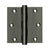 Deltana DSB35R 3-1/2 x 3-1/2 Square Hinge, Residential