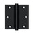 Deltana DSB35R 3-1/2 x 3-1/2 Square Hinge, Residential