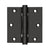 Deltana S35BBUR 3-1/2 x 3-1/2 Square Hinge, Ball Bearing
