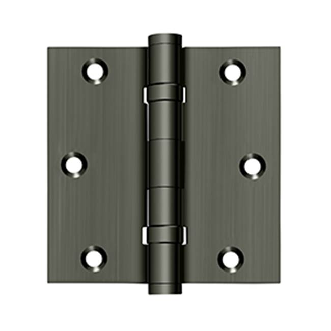 Deltana S35BBUR 3-1/2 x 3-1/2 Square Hinge, Ball Bearing