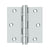 Deltana S35BBUR 3-1/2 x 3-1/2 Square Hinge, Ball Bearing