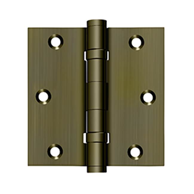 Deltana S35BBUR 3-1/2 x 3-1/2 Square Hinge, Ball Bearing