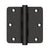 Deltana DSB35R4R 3-1/2 x 3-1/2 x 1/4 Radius Hinge, Residential