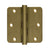 Deltana DSB35R4 3-1/2 x 3-1/2 x 1/4 Radius Hinges