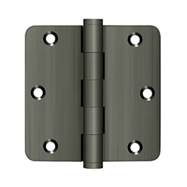 Deltana DSB35R4R 3-1/2 x 3-1/2 x 1/4 Radius Hinge, Residential