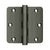 Deltana DSB35R4R 3-1/2 x 3-1/2 x 1/4 Radius Hinge, Residential
