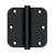 Deltana DSB35R4R 3-1/2 x 3-1/2 x 1/4 Radius Hinge, Residential