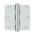 Deltana DSB35R4R 3-1/2 x 3-1/2 x 1/4 Radius Hinge, Residential