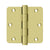 Deltana DSB35R4R 3-1/2 x 3-1/2 x 1/4 Radius Hinge, Residential