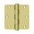 Deltana DSB35R4 3-1/2 x 3-1/2 x 1/4 Radius Hinges