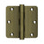 Deltana DSB35R4R 3-1/2 x 3-1/2 x 1/4 Radius Hinge, Residential