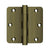 Deltana DSB35R4 3-1/2 x 3-1/2 x 1/4 Radius Hinges