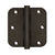 Deltana DSB35R5 3-1/2 x 3-1/2 x 5/8 Radius Hinges