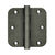 Deltana DSB35R5 3-1/2 x 3-1/2 x 5/8 Radius Hinges