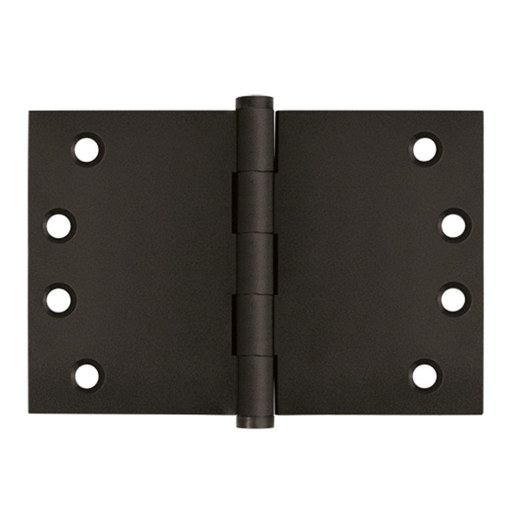 Deltana DSB406010B 4 x 6 Square Corner Hinge - Oil-rubbed Bronze