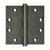 Deltana DSB45 4-1/2 x 4-1/2 Square Hinges