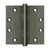 Deltana DSB45 4-1/2 x 4-1/2 Square Hinges
