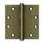 Deltana DSB45 4-1/2 x 4-1/2 Square Hinges