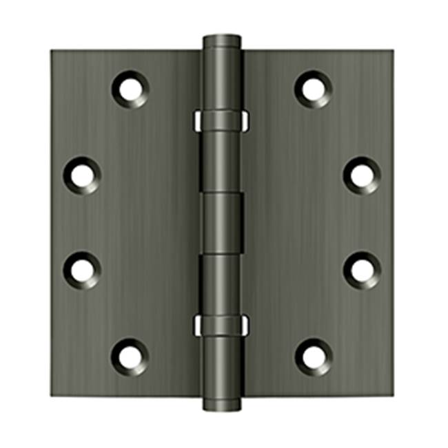 Deltana DSB45B 4-1/2 x 4-1/2 Square Hinges, Ball Bearings