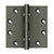 Deltana DSB45B 4-1/2 x 4-1/2 Square Hinges, Ball Bearings