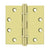 Deltana DSB45B 4-1/2 x 4-1/2 Square Hinges, Ball Bearings