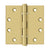 Deltana DSB45B 4-1/2 x 4-1/2 Square Hinges, Ball Bearings