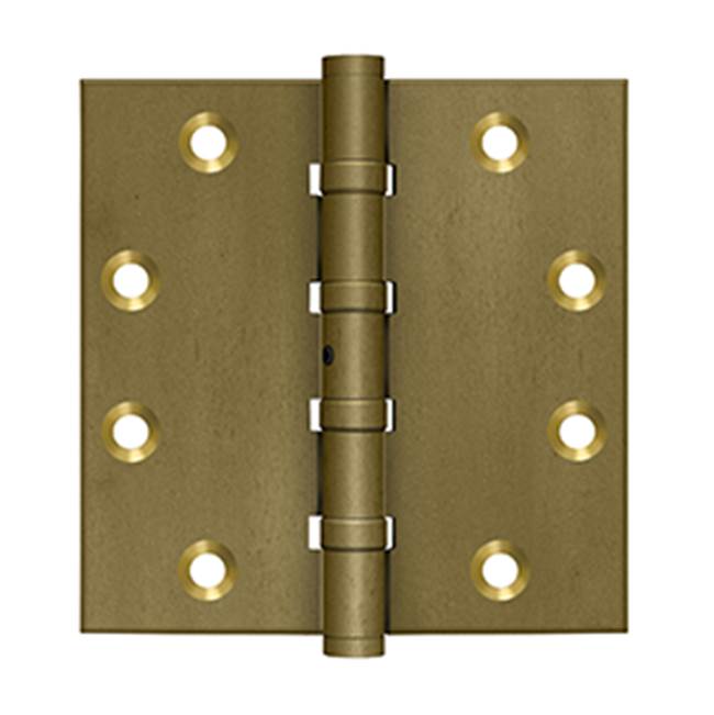 Deltana DSB45NB 4-1/2 x 4-1/2 Square Hinges, Ball Bearings
