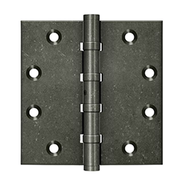 Deltana DSB45NB 4-1/2 x 4-1/2 Square Hinges, Ball Bearings