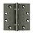 Deltana DSB45NB 4-1/2 x 4-1/2 Square Hinges, Ball Bearings