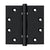 Deltana DSB45NB 4-1/2 x 4-1/2 Square Hinges, Ball Bearings