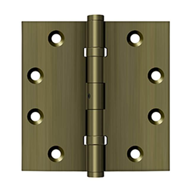 Deltana DSB45NB 4-1/2 x 4-1/2 Square Hinges, Ball Bearings
