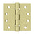 Deltana DSB4B 4 x 4 Square Hinges, Ball Bearings
