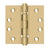 Deltana DSB4B 4 x 4 Square Hinges, Ball Bearings
